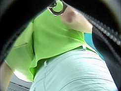 Nosy upskirt peek