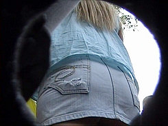 Pink panty hidden upskirt