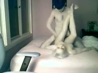 Various positions presented by teen couple