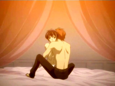 Very young yaoi boy gives way to despair